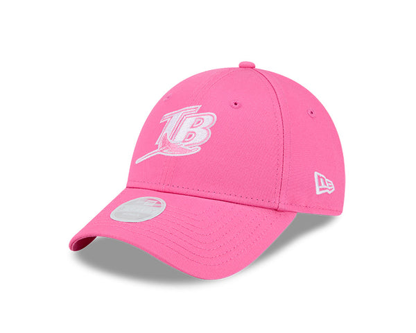 NEW ERA × PINK HOUSE TEDDY CAP Rays New Era Women's Pink TB Coop 9Forty Adjustable Hat | The Bay