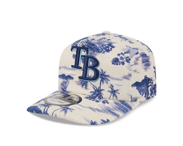 Rays New Era White Blue TB Tropics 19Twenty Adjustable Hat