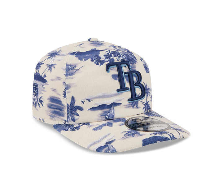 Rays New Era White Blue TB Tropics 19Twenty Adjustable Hat