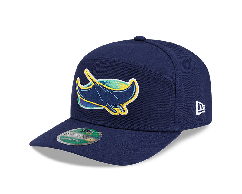Rays New Era Navy Alt Player Replica 9SEVENTY Split-Panel Stretch-Snap Hat