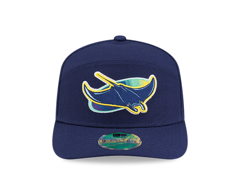 Rays New Era Navy Alt Player Replica 9SEVENTY Split-Panel Stretch-Snap Hat