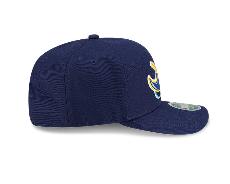 Rays New Era Navy Alt Player Replica 9SEVENTY Split-Panel Stretch-Snap Hat
