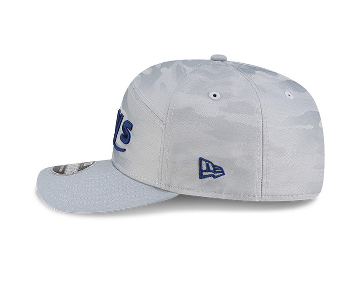 Rays New Era Grey Script TB Split Panel 9Seventy Stretch-Snap Hat