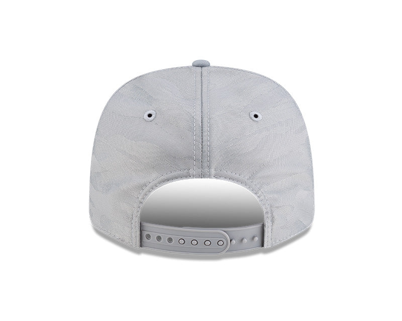 Rays New Era Grey Script TB Split Panel 9Seventy Stretch-Snap Hat