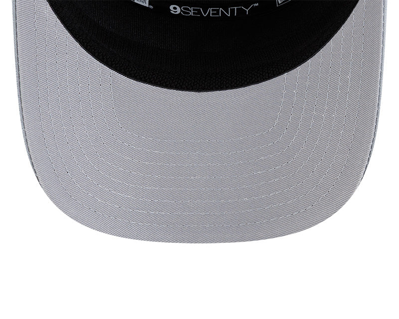Rays New Era Grey Script TB Split Panel 9Seventy Stretch-Snap Hat