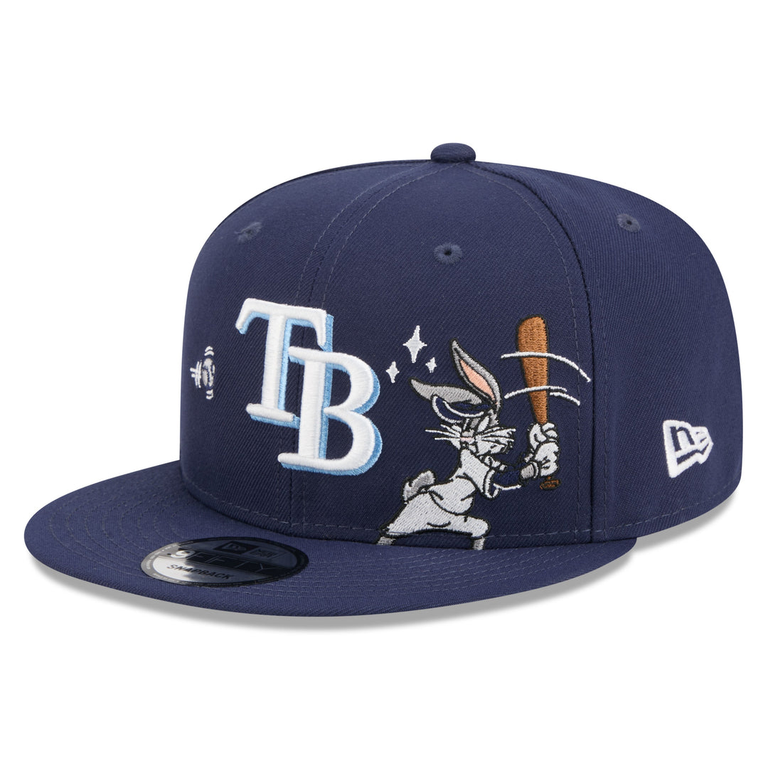 Rays New Era Navy Looney Tunes Bugs Bunny 9Fifty Snapback Hat