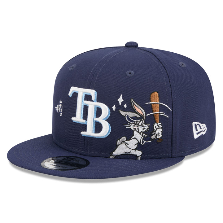 Rays New Era Navy Looney Tunes Bugs Bunny 9Fifty Snapback Hat