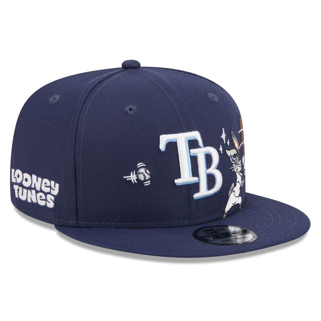 Rays New Era Navy Looney Tunes Bugs Bunny 9Fifty Snapback Hat