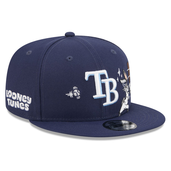 Rays New Era Navy Looney Tunes Bugs Bunny 9Fifty Snapback Hat