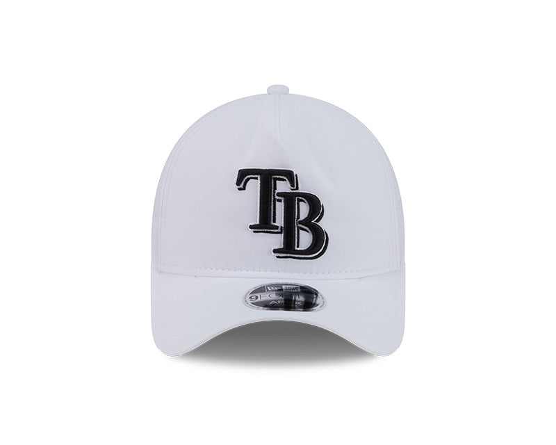 Rays New Era White TB 9Forty Apex Adjustable Hat