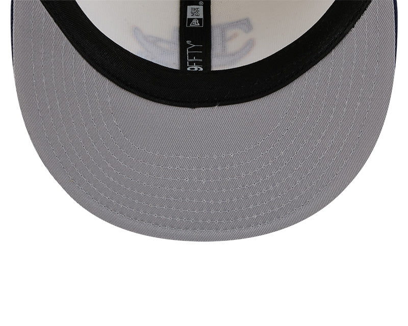 Rays New Era Cream Navy Deceptor Two-Tone 59Fifty Fitted Hat