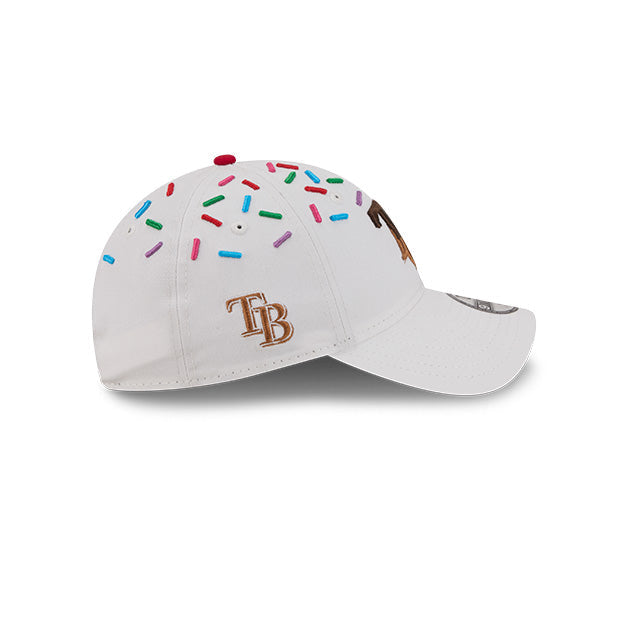 Rays Youth New Era White Ice Cream Sprinkle 9TWENTY Adjustable Hat