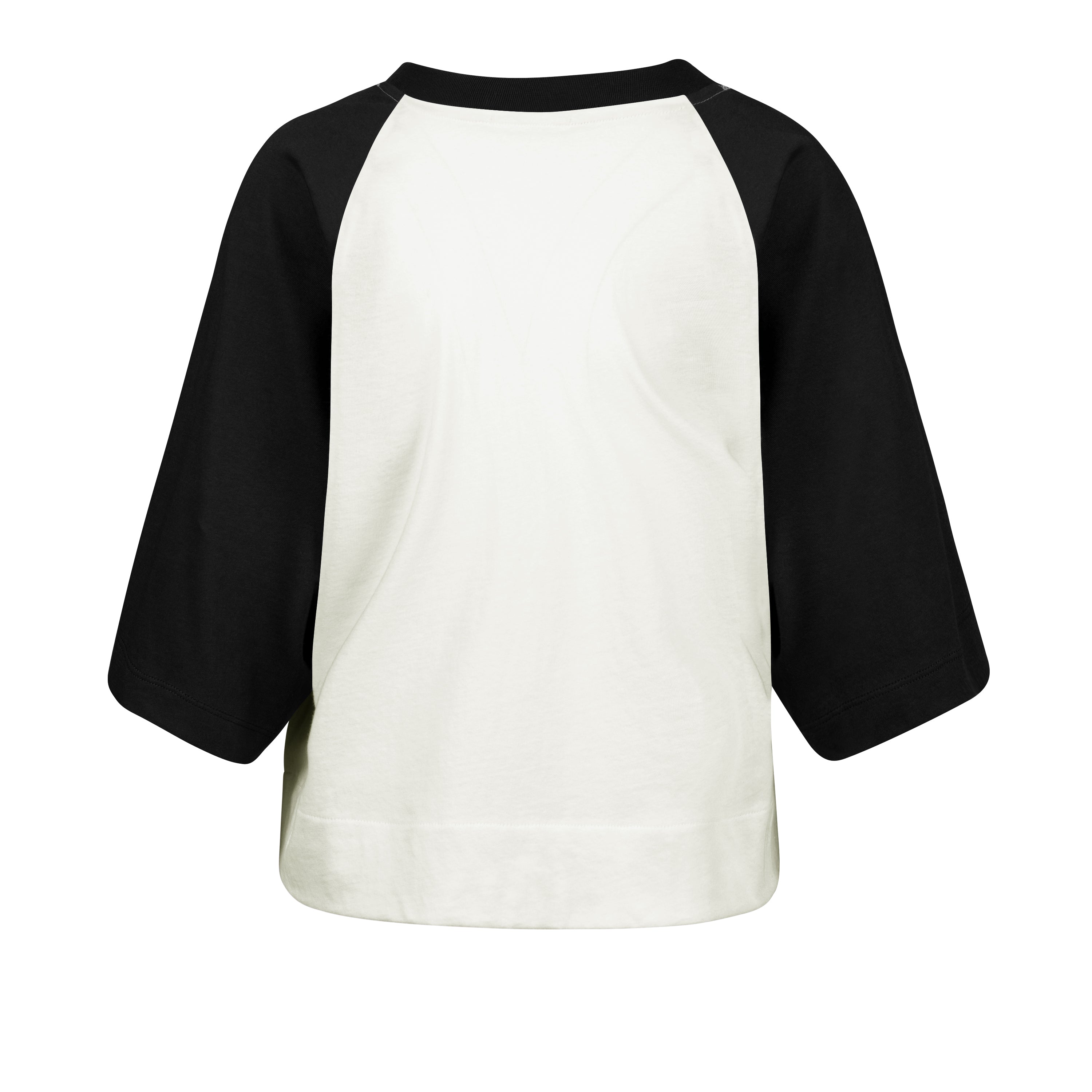 Rays Women's '47 Brand White Devil Rays Cropped Raglan T-Shirt