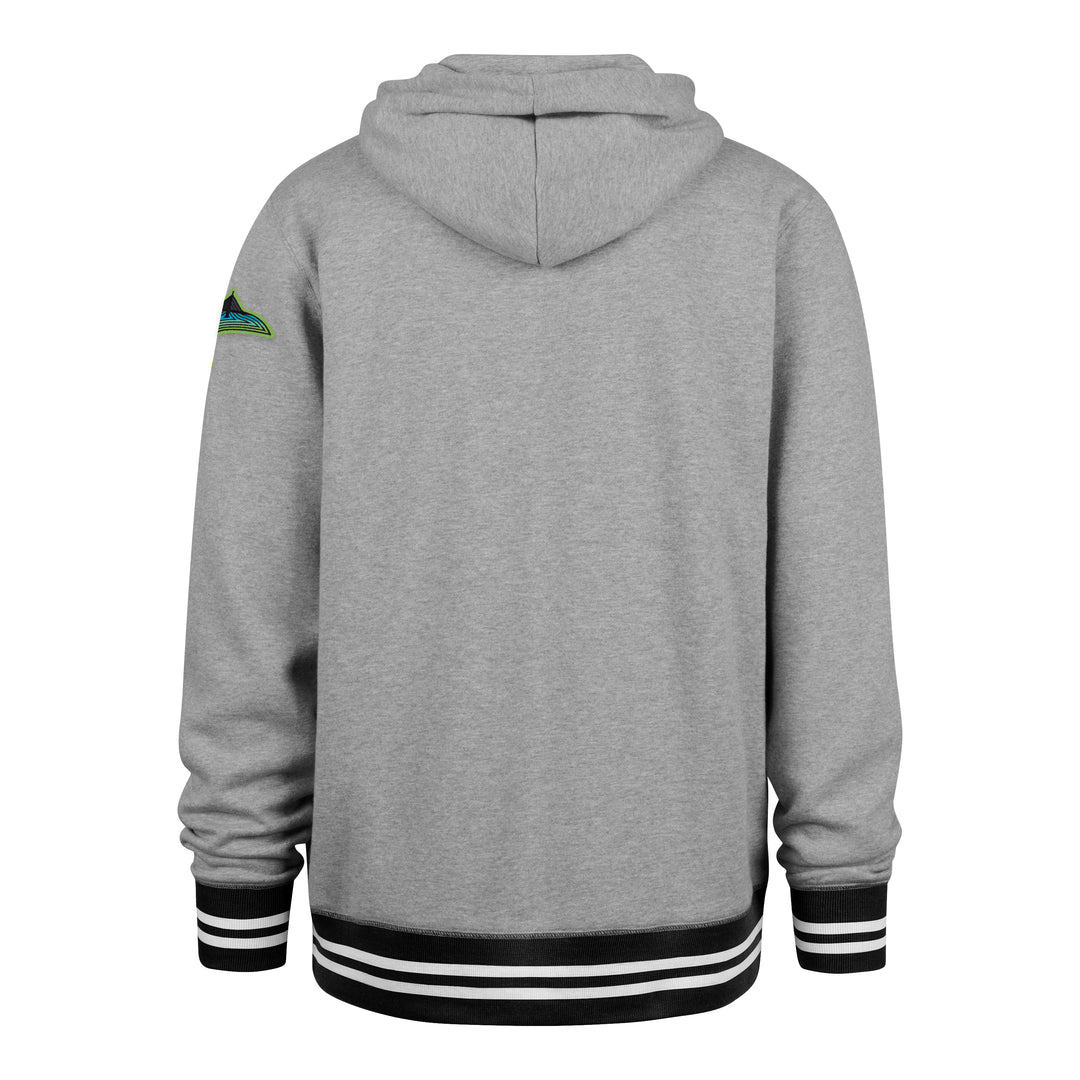 Rays Men's '47 Grey City Connect Flames Skyray on Sleeve Hoodie