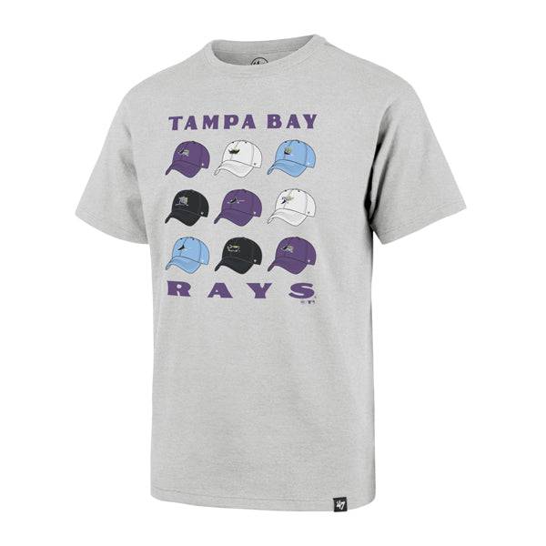 Rays Youth '47 Brand Grey Devil Rays Caps Tee