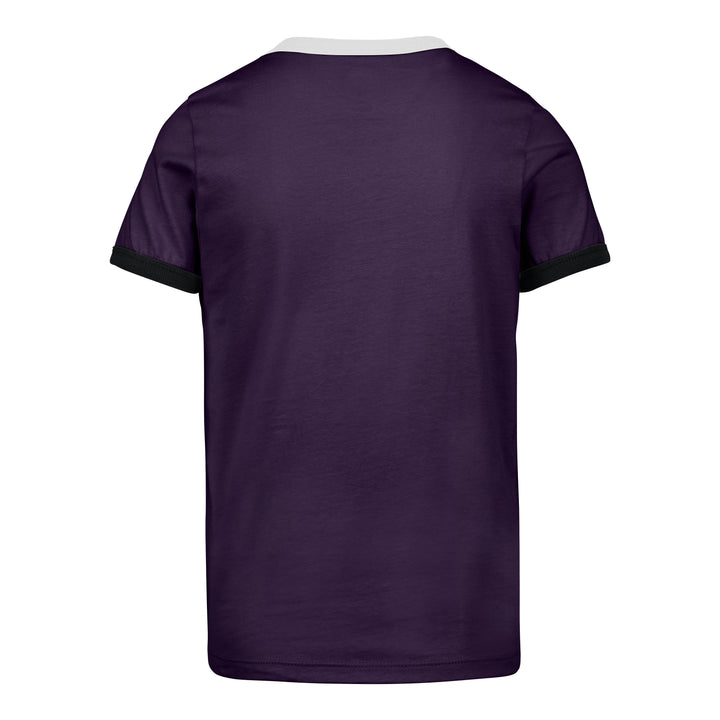 Rays Youth '47 Brand Purple Devil Rays TB Coop Ringer Tee