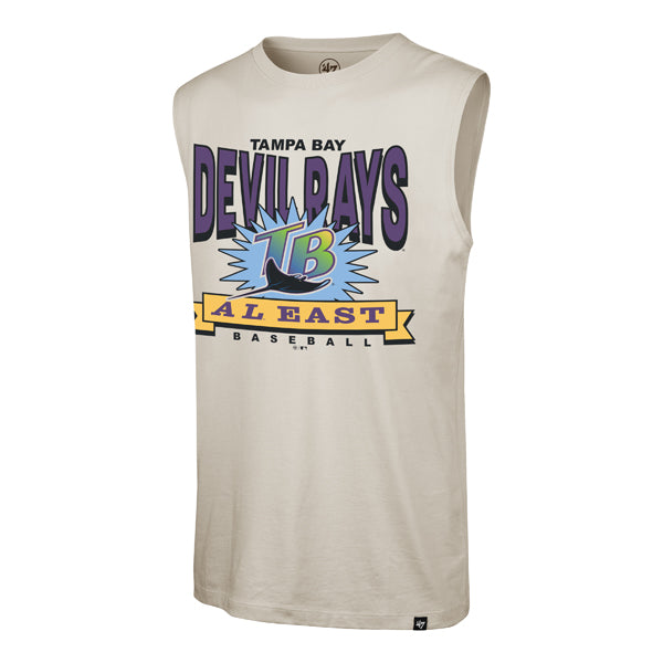 Rays Men's '47 Brand Tan Devil Rays Coop Tank