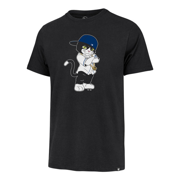 Rays '47 Brand Black DJ Kitty Imprint Franklin T-Shirt