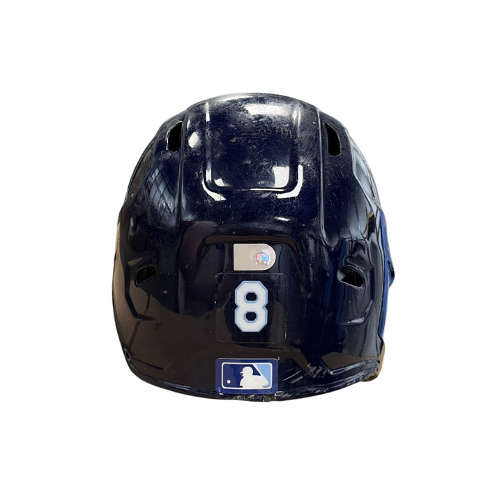 Rays Brandon Lowe Team Issued Autographed TB Batting Helmet