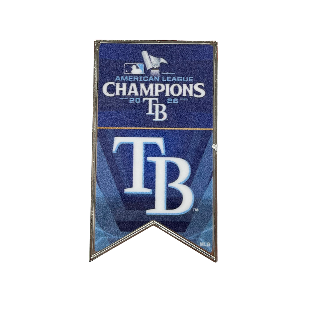 Rays AL Champions Banner Lapel Pin
