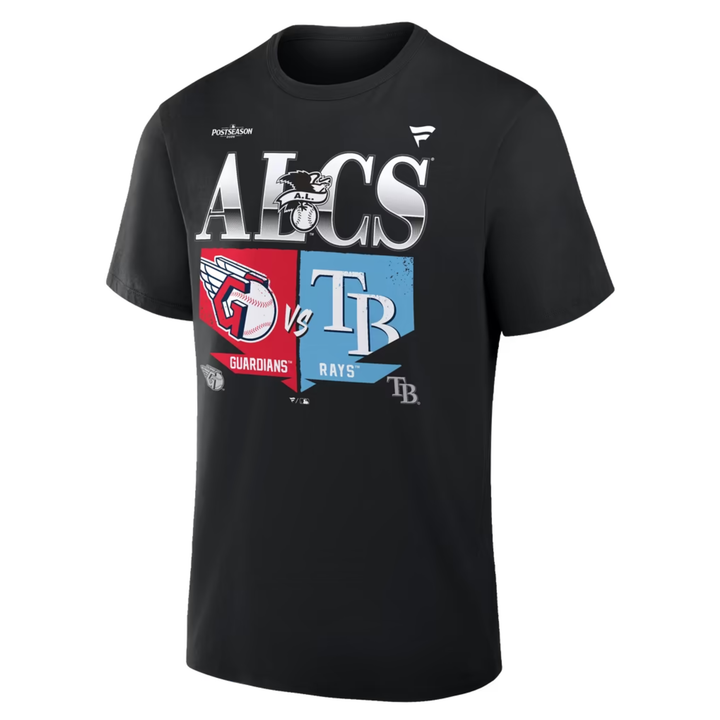 Rays Fanatics Black 2026 ALCS Matchup T-Shirt