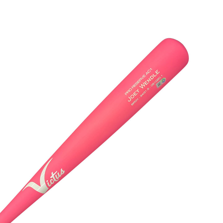 Rays Joey Wendle Team Issued Pink Mother's Day Bat