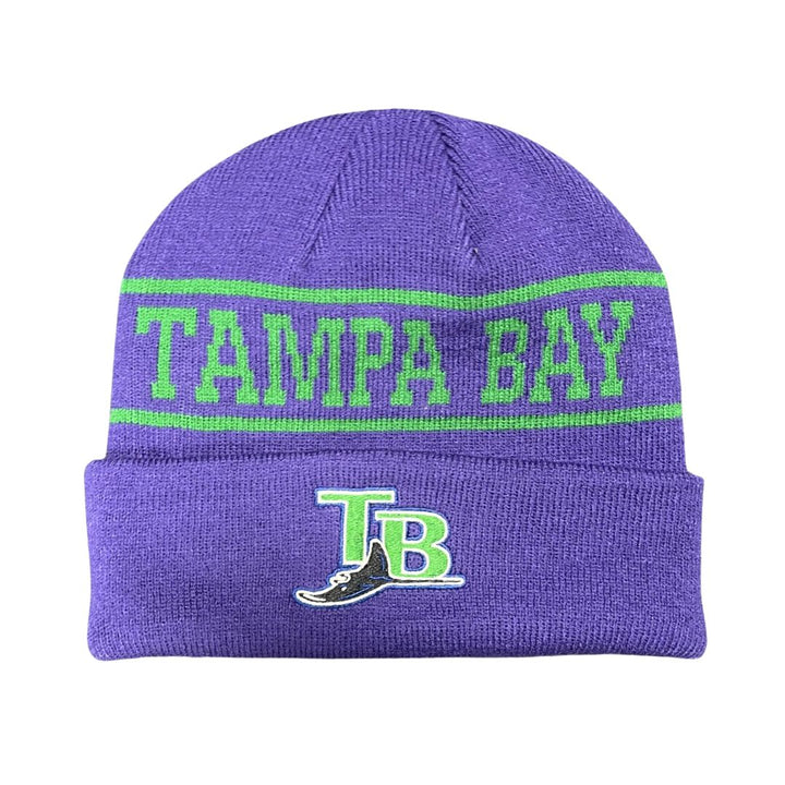 Rays Nike Purple Devil Rays Coop Rewind Terra Cuffed Knit Hat