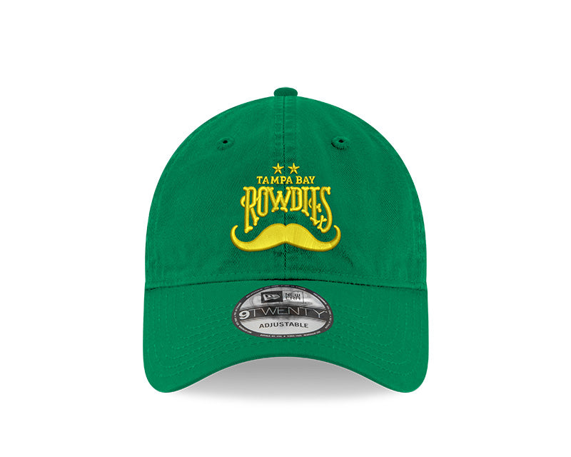 Rowdies New Era 9Twenty Green Mustache Adjustable Hat