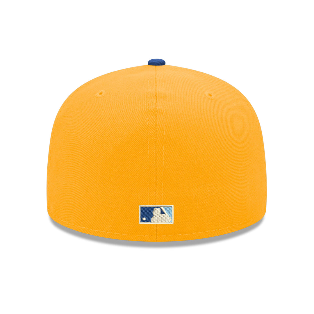 Rays New Era Yellow Navy Alt Tropicana Field Side Patch 59Fifty Fitted Hat