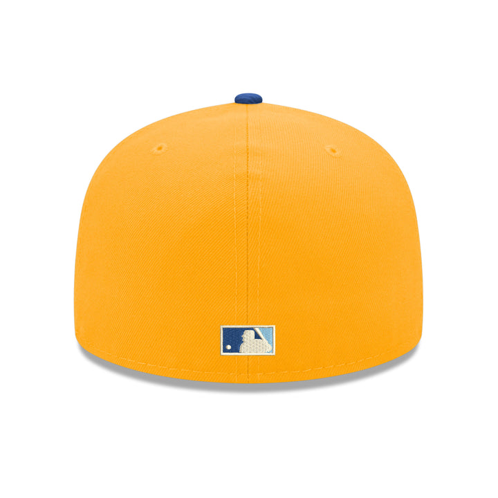 Rays New Era Yellow Navy Alt Tropicana Field Side Patch 59Fifty Fitted Hat