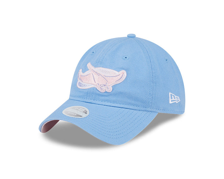 Rays New Era Womens Light Blue Pink Alt 9Twenty Adjustable Hat