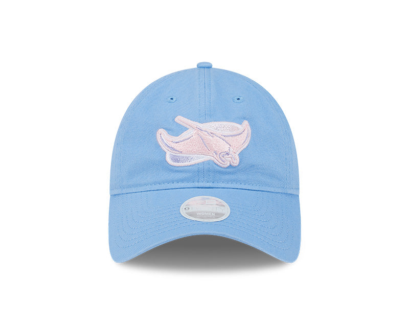 Rays New Era Womens Light Blue Pink Alt 9Twenty Adjustable Hat
