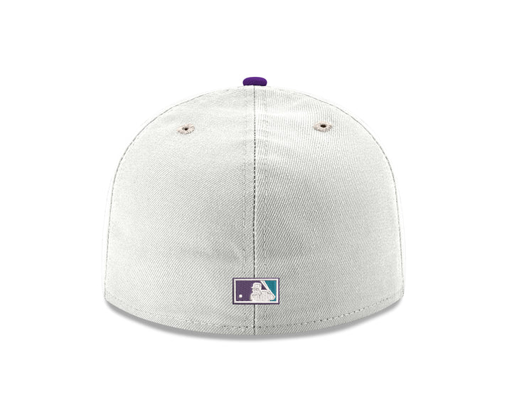 Rays New Era White Purple Devil Rays 59Fifty Fitted Hat