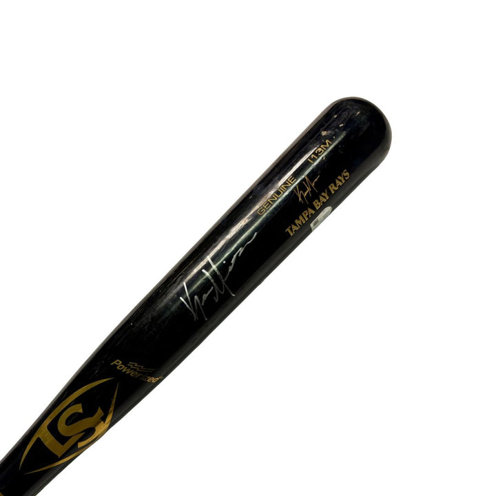 Rays Kameron Misner Team Issued Autographed Broken Bat