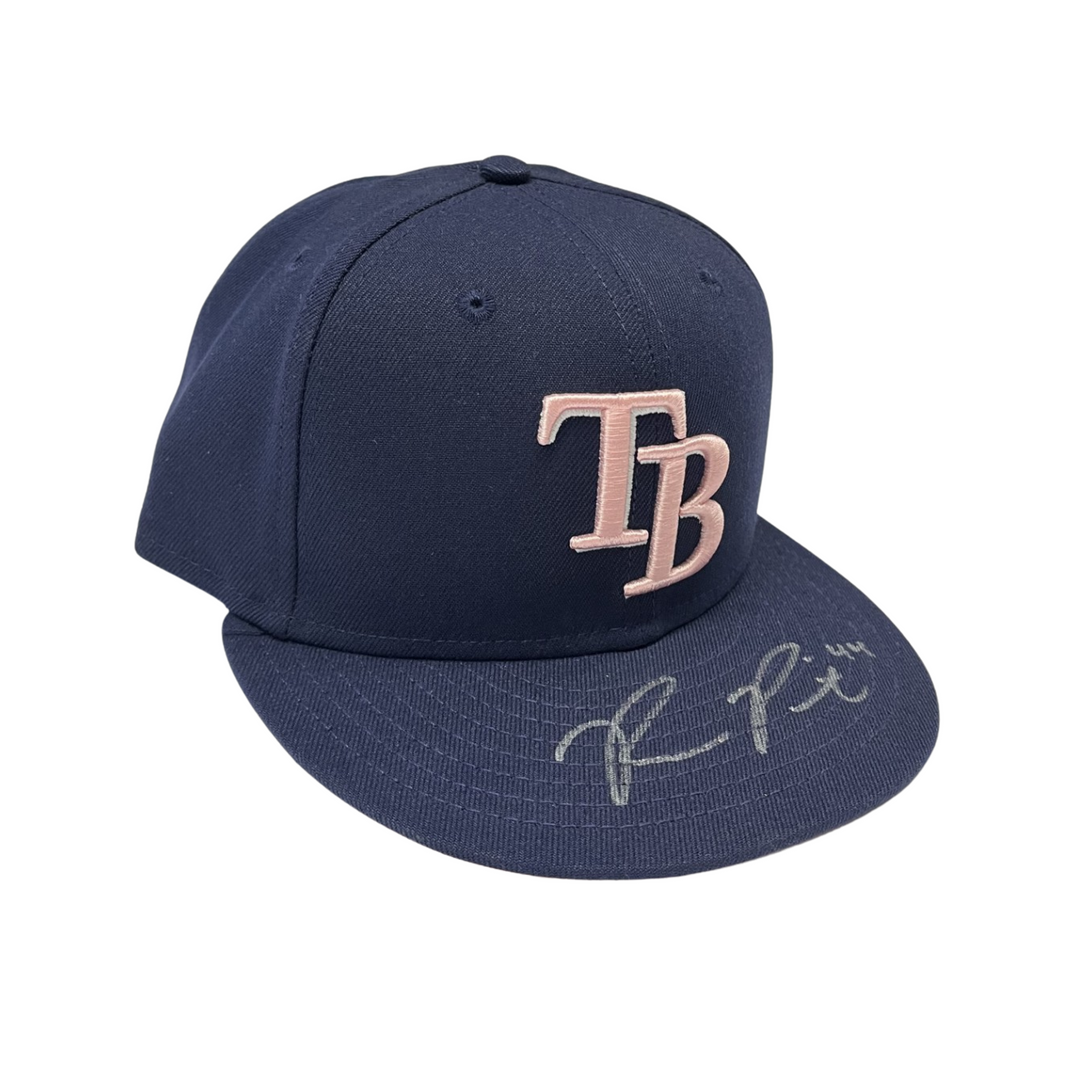 Rays Team Issued Ryan Pepiot Authentic Autographed Mother's Day Hat