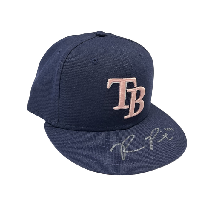 Rays Team Issued Ryan Pepiot Authentic Autographed Mother's Day Hat