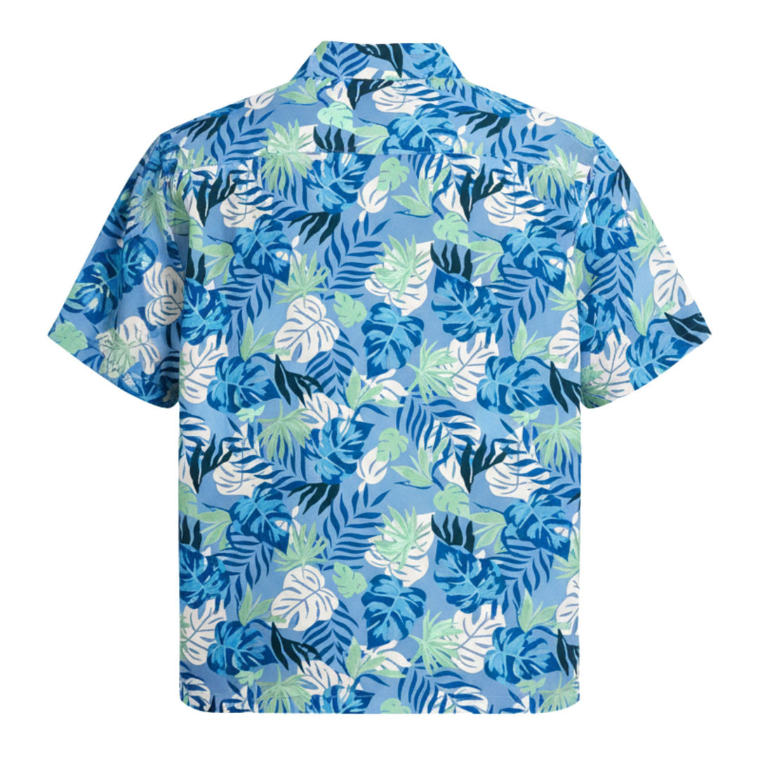 Rays Men's Margaritaville Blue Green Floral TB Hawaiian Shirt
