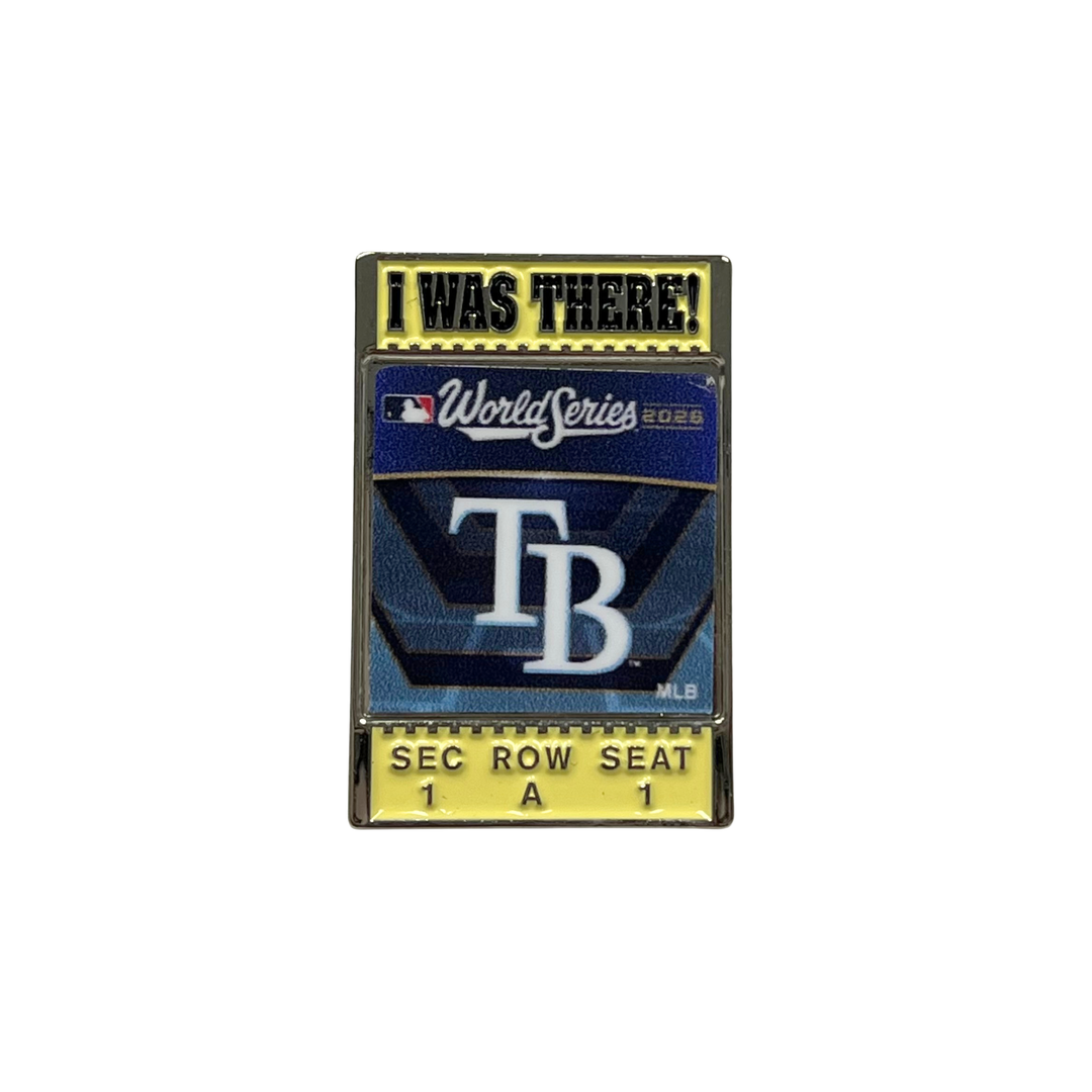 Rays World Series "I Was There!" Lapel Pin