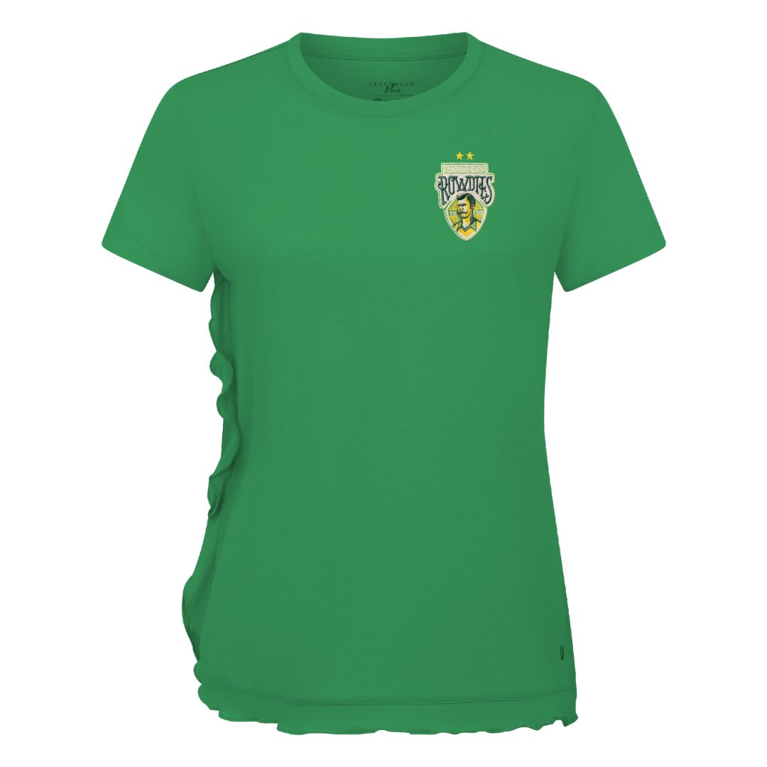 Rowdies Women's Levelwear Kelly Green Crest Airflow T-Shirt