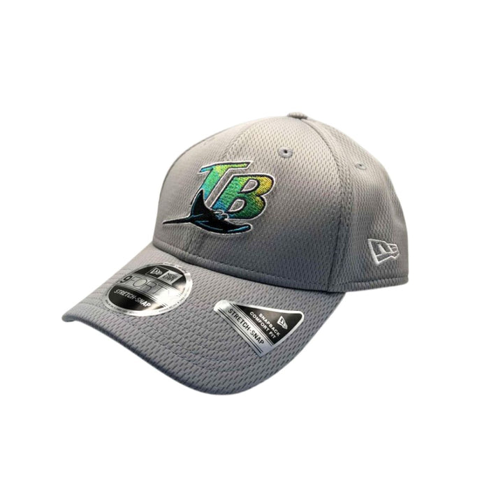 Rays New Era Grey TB Devil Rays 9Forty Stretch Snap Hat