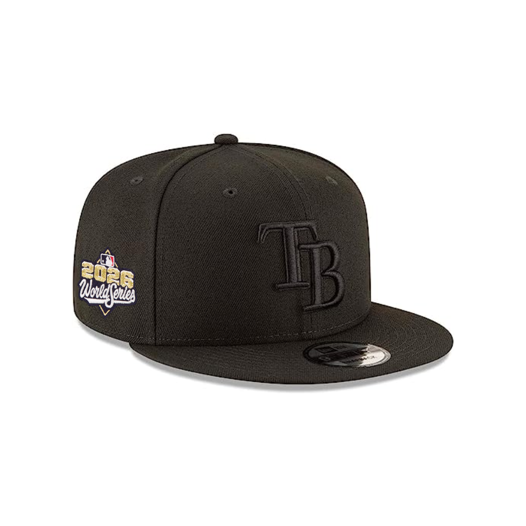 Rays New Era Black 2026 World Series 9Fifty Snapback Hat