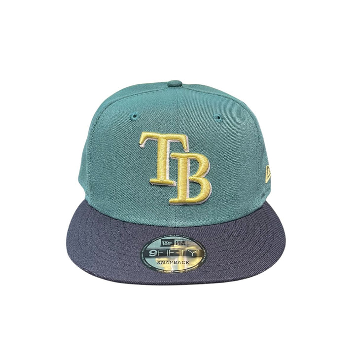 Rays New Era Forest Green Gold TB 9Fifty Snapback Hat