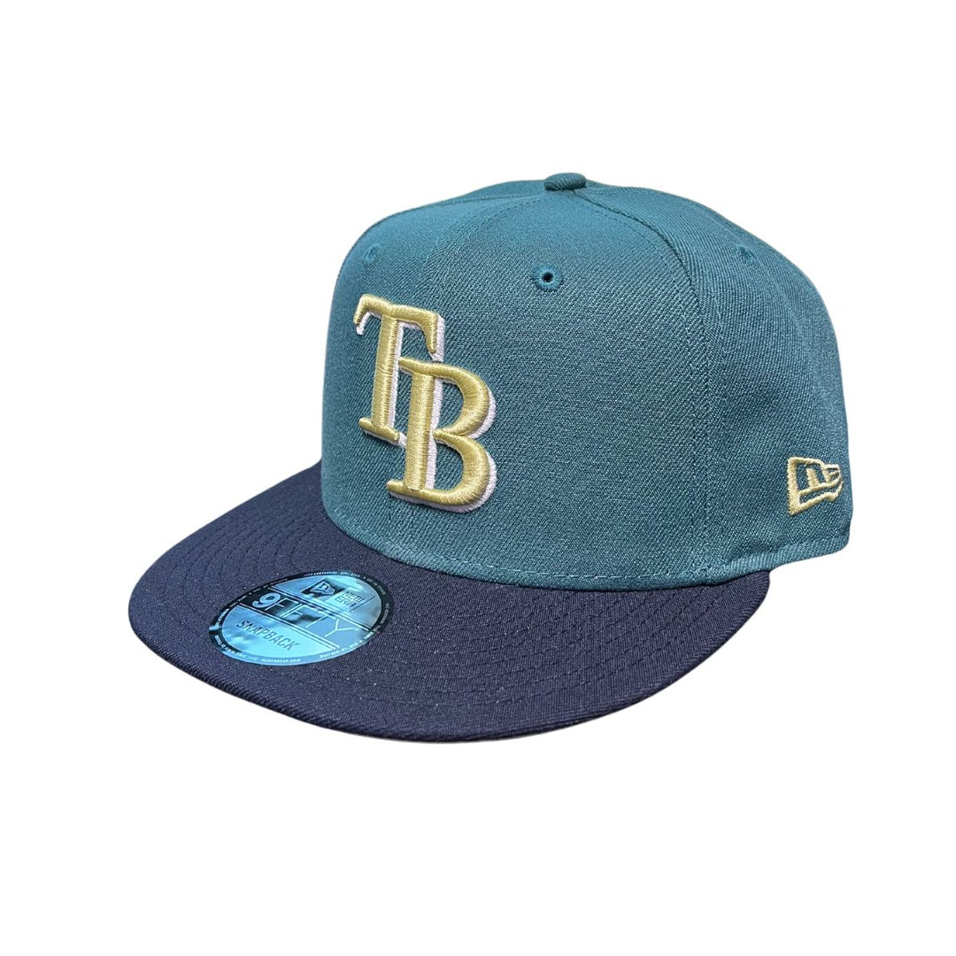 Rays New Era Forest Green Gold TB 9Fifty Snapback Hat