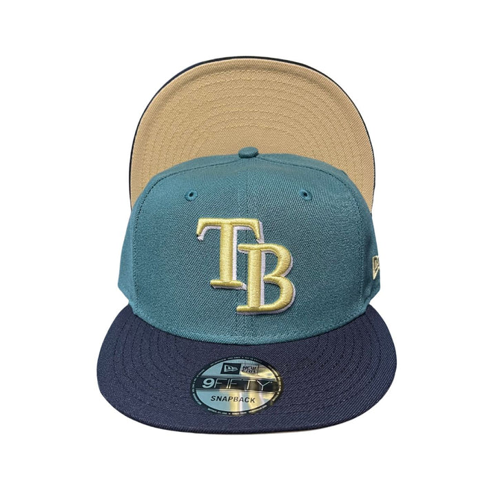 Rays New Era Forest Green Gold TB 9Fifty Snapback Hat