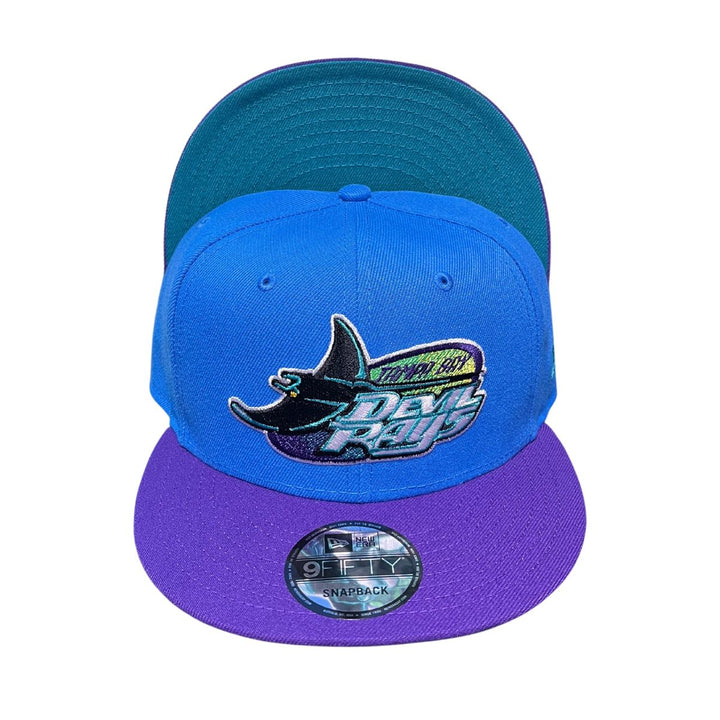 Rays New Era Blue Purple Tampa Bay Devil Rays 9Fifty Snapback Hat