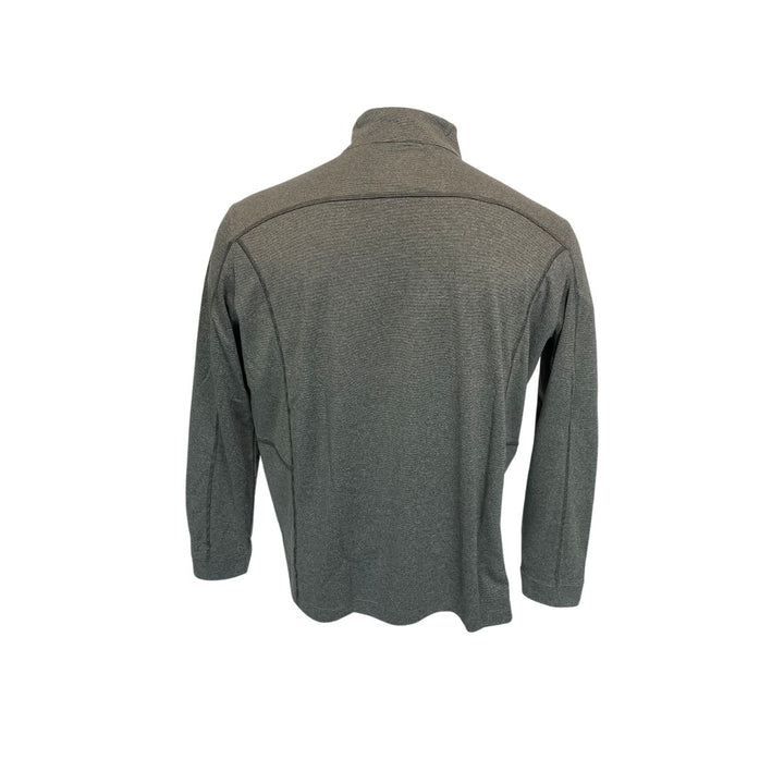 Rays Men's Columbia Omni-Wick Shotgun Wordmark Gray 1/4 Zip Pullover.