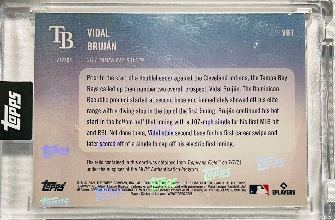 RAYS VIDAL BRUJAN TOPPS BASEBALL RELIC CARD (/99)