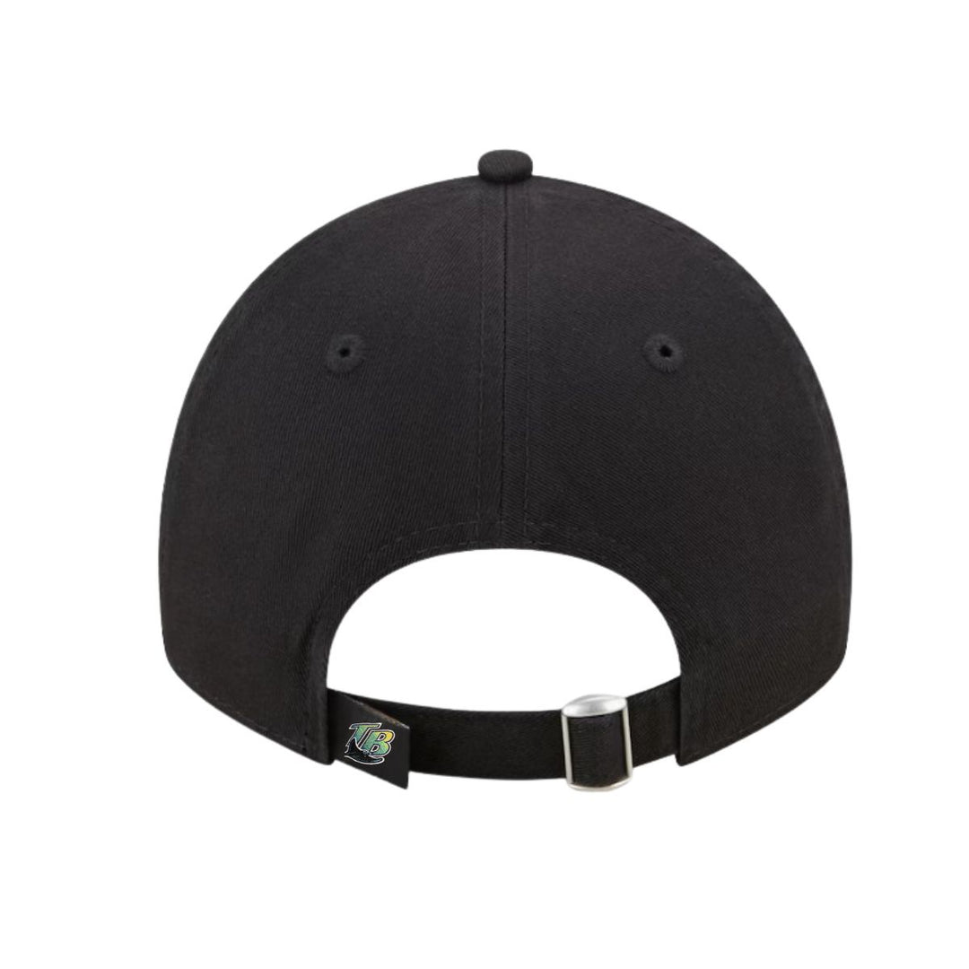 Rays New Era Devil Rays Black Coop TB 9Twenty Adjustable Hat