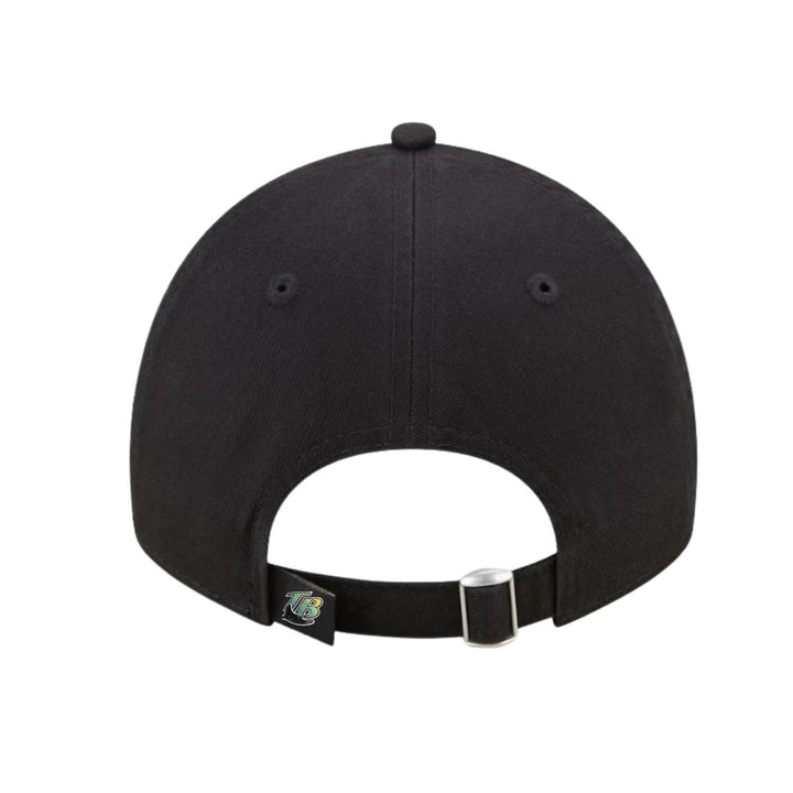 Rays New Era Devil Rays Black Coop TB 9Twenty Adjustable Hat