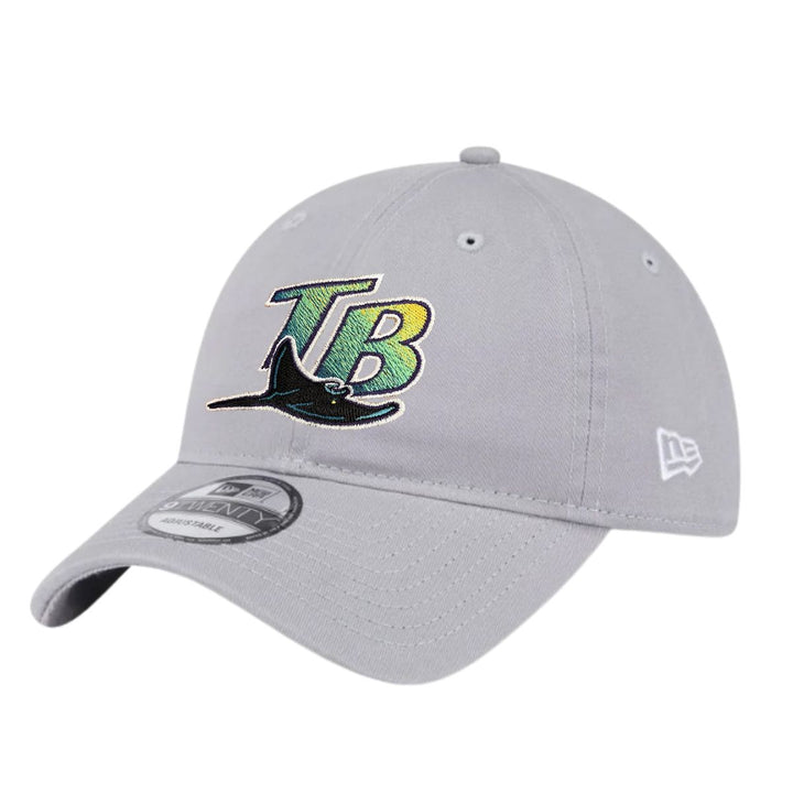 Rays New Era Devil Rays Grey Coop TB 9Twenty Adjustable Hat